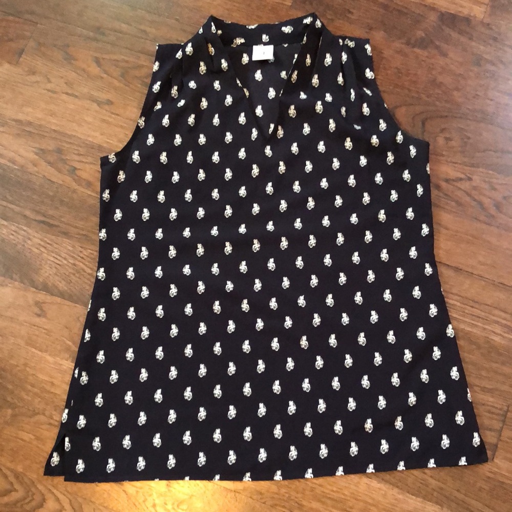 CAbi Navy Memento Blouse - Picture 9 of 13